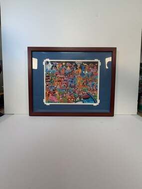 Jeff Shelly Disneyland It's a Busy Small World Framed Art Print